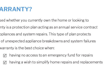 home warranty programs california